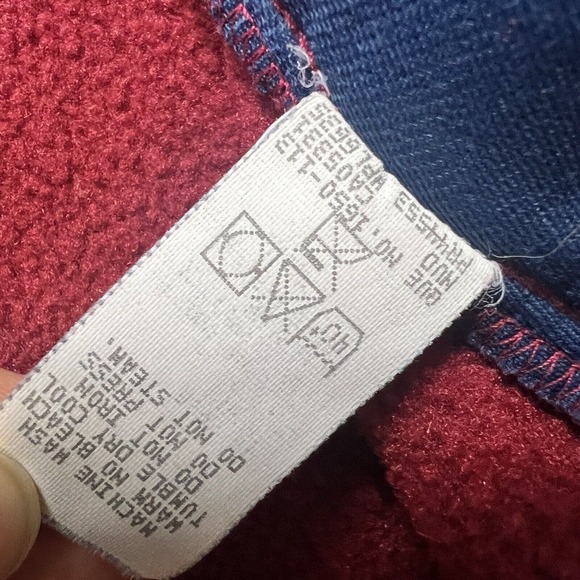 Woolrich Vest Women's Extra Large Fleece Maroon Outdoor Lightweight Navy Hem - Picture 10 of 11